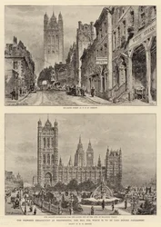The proposed Embankment at Westminster, the Bill for which is to be laid before Parliament